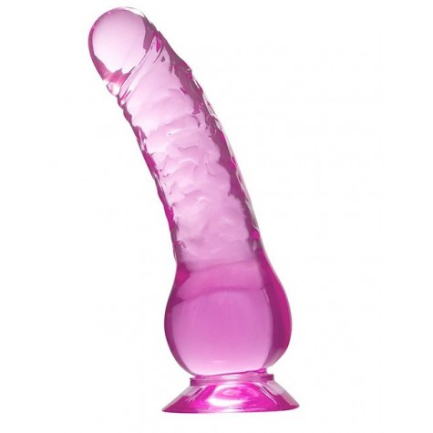 Фиолетовый фаллоимитатор QUARTZ VIOLET 7INCH PVC DONG - 17,8 см.